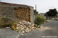 Sisme de La Laigne - mur effondr rue de l'glise