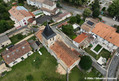 Sisme de La Laigne - vue drone de l'glise St Grard endommage