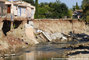 Inondations du Var - rosion des berges de la Nartuby