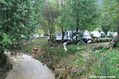 Crue du Bitoulet à Lamalou-les-Bains au droit du camping municipal