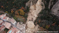 Eboulement d'un Pnitent sur la commune des Mes entranant la destruction de trois maisons