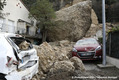 Eboulement d'un Pnitent sur la commune des Mes entranant la destruction de trois maisons