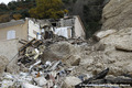 Eboulement d'un Pnitent sur la commune des Mes entranant la destruction de trois maisons