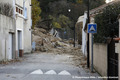 Eboulement d'un Pnitent sur la commune des Mes entranant la destruction de trois maisons