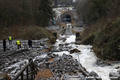 Divagations du torrent de Montfort sur les rails du funiculaire de Saint-Hilaire-du-Touvet