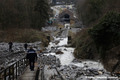 Divagations du torrent de Montfort sur les rails du funiculaire de Saint-Hilaire-du-Touvet