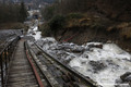 Divagations du torrent de Montfort sur les rails du funiculaire de Saint-Hilaire-du-Touvet