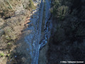 Divagations du torrent de Montfort sur les rails du funiculaire du Plateau des Petites Roches