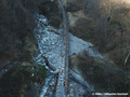 Divagations du torrent de Montfort sur les rails du funiculaire du Plateau des Petites Roches