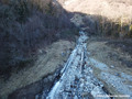 Divagations du torrent de Montfort sur les rails du funiculaire du Plateau des Petites Roches