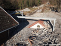 Crue du torrent de Montfort - Engravement de la gare du funiculaire du Plateau des Petites Roches