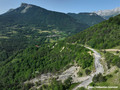 Glissement de terrain sur la D8  Miribel-Lanchtre (Isre)