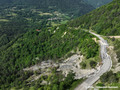 Glissement de terrain sur la D8  Miribel-Lanchtre (Isre)