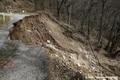 Glissement de terrain � Montselgues en Ard�che - Deux maisons d�truites