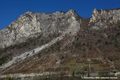 Eboulement sur la zone d'activit de la Saulcette - versant Est du Mont Galgan