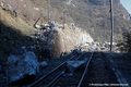 Eboulement sur la zone d'activit de la Saulcette - voie SNCF endommage