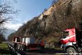 Eboulement sur la route de Laffrey (RD 1085) - travaux de scurisation en cours