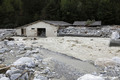 Station de pisciculture de Roquebillière détruite par la crue de la Vésubie - tempête Alex
