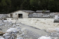 Station de pisciculture de Roquebillire dtruite par la crue de la Vsubie - tempte Alex