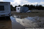 Inondations du Var - plaine de l'Argens, camping 
