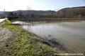 Crue du Rhne  Sablons le 24 janvier 2018 le long de la route du Page