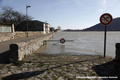 Crue du Rhône à Sablons le 24 janvier 2018 - Quai du château