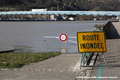 Crue du Rhne  Sablons le 24 janvier 2018 - Quai du chteau