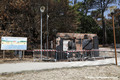 Local du poste de secours de la plage de Cazaux-lac dtruit par l'incendie de la Teste de Buch