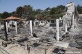 Un restaurant de la plage de Cazaux-lac dtruit par l'incendie de la Teste de Buch