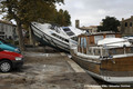 Inondations  Trbes le 15 octobre 2018 suite au dbordement du Canal du Midi