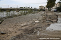 Inondations  Trbes (Aude) le 15 octobre 2018 - Carcasses de voitures sur le parking en rive gauche