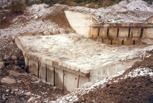 Barrage lombard (confluence Pravert/Ebron)