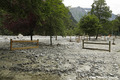 Inondation et engravement du camping du Champ du Moulin suite � la crue du V�n�on du 21 juin 2024