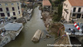 Inondations  Villegailhenc le 15 octobre 2018 suite  la crue du ruisseau de Trapel