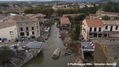 Pont de la D118 emport par la crue du ruisseau de Trapel le 15 octobre 2018  Villegailhenc