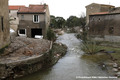 Inondations  Villegailhenc le 15 octobre 2018 - Vue sur le pont emport de la D118