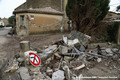 Inondations  Villegailhenc le 15 octobre 2018 - Dgts  l'angle de la D35 et de la rue des Ecoles