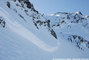 Avalanche de plaque dclenche dans la combe du Pra