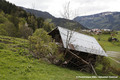 Glissement de terrain du Bersend - grange emporte