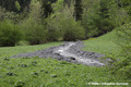 Glissement de terrain du Bersend  Beaufort - Engravement des champs en aval de la D925