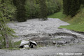 Glissement de terrain du Bersend  Beaufort - Engravement des champs en aval de la D925