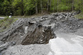 Glissement de terrain du Bersend  Beaufort - Erosion du talus aval de la D925