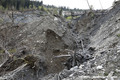 Glissement de terrain du Bersend - Forte rosion et affouillement du ruisseau intra-glissement