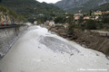 La Roya depuis le pont suprieur aprs la crue du 2 octobre 2020 - tempte Alex