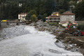 Route dtruite et habitations inondes par la crue du 2 octobre 2020  Breil-sur-Roya - tempte Alex