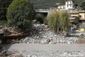 Engravement important de la confluence du vallon de la Lavina et de la Roya - tempte Alex