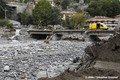 Dgts au pont Charabot  Breil-sur-Roya suite  la crue du 2 octobre 2020 - tempte Alex