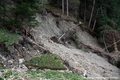 Réactivation du glissement de terrain du Châtelard - niche d'arrachement