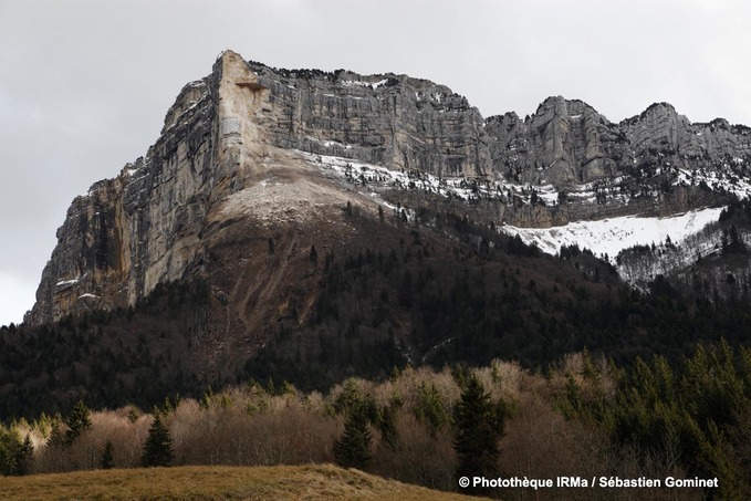 Eboulement en face ouest du Granier