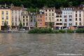 Crue de l'Isre  Grenoble - quai Perrire